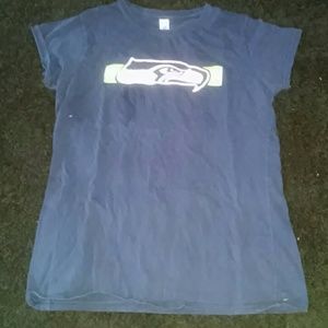 Blue Seattle Seahawks t-shirts